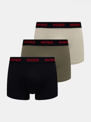 Obrázek produktu HUGO boxerky pánské bavlněné s elastanem TRUNK TRIPLET PACK 3-pack zelená