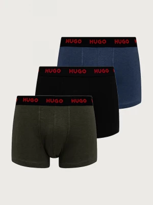 Obrázek produktu HUGO boxerky pánské bavlněné s elastanem TRUNK TRIPLET PACK 3-pack zelená