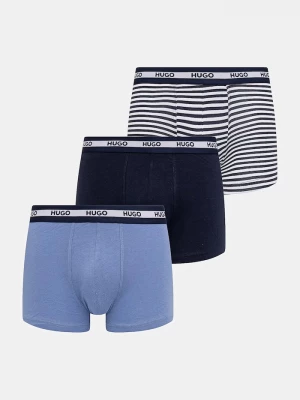 Obrázek produktu HUGO boxerky pánské s bavlnou TRUNK TR PLANET DES 3-pack modrá