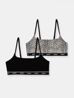 Obrázek produktu HUGO braletka bavlněná s elastanem TWIN BRALETTE DESIGN černá