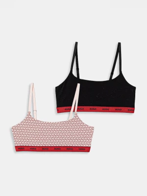 Obrázek produktu HUGO braletka bavlněná s elastanem TWIN BRALETTE DESIGN červená