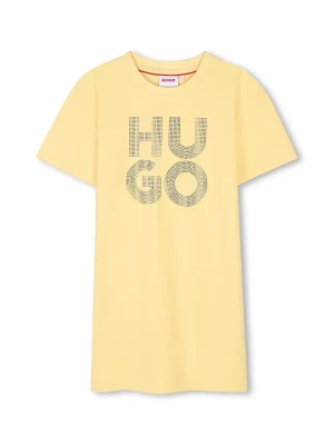 Obrázek produktu HUGO Dětské bavlněné šaty HUGO žlutá