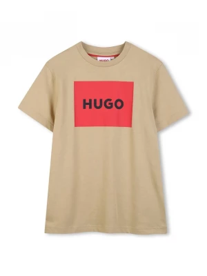 Obrázek produktu HUGO Dětské bavlněné tričko HUGO béžová