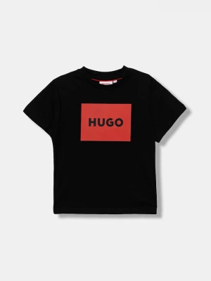 Obrázek produktu HUGO Dětské bavlněné tričko HUGO černá
