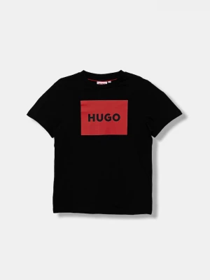 Obrázek produktu HUGO Dětské bavlněné tričko HUGO černá