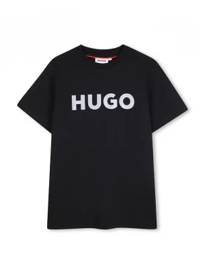 Obrázek produktu HUGO Dětské bavlněné tričko černá