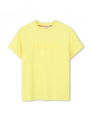 Obrázek produktu HUGO Dětské bavlněné tričko HUGO žlutá