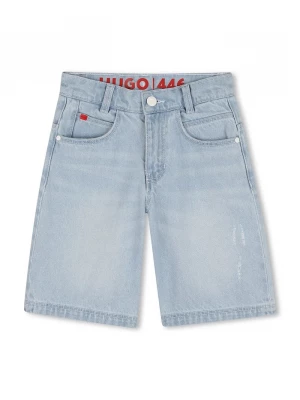 Obrázek produktu HUGO Dětské riflové kraťasy HUGO modrá