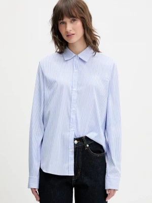 Obrázek produktu HUGO košile dámská s bavlnou The Essential Shirt modrá