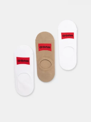 Obrázek produktu HUGO kotníkové ponožky pánské 3-pack béžová