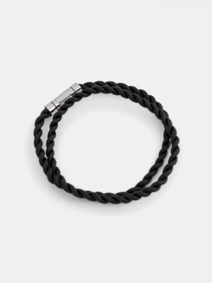Obrázek produktu HUGO Kožený náramek HUGO E-DOUBLEBRAID4-BRA černá