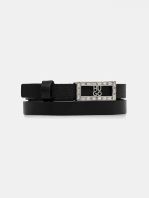 Obrázek produktu HUGO Kožený pásek HUGO Vida-Diamond černá
