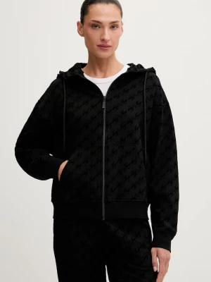 Obrázek produktu HUGO loungwear mikina dámská s bavlnou FLOKKY_JACKET černá