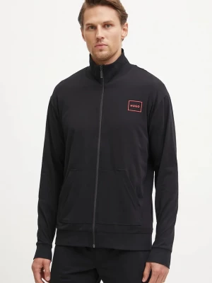 Obrázek produktu HUGO loungwear mikina pánská bavlněná s elastanem Laze Zip Jacket černá