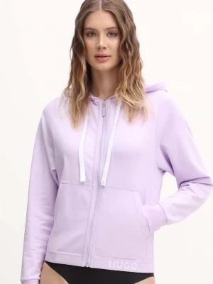 Obrázek produktu HUGO Mikina HUGO SPORTY LOGO_JACKET fialová