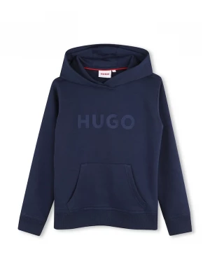 Obrázek produktu HUGO mikina s kapucí dětská s bavlnou námořnická modř