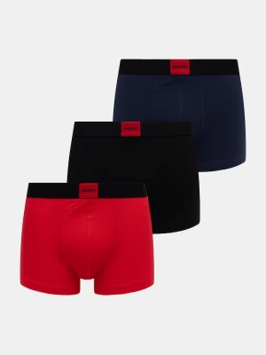 Obrázek produktu HUGO pánské boxerky bavlněné elastanem TRUNK TRIPLET GALAXY 3-pack červená