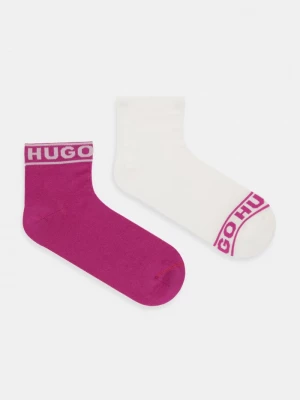 Obrázek produktu HUGO ponožky dámské s bavlnou 2P SH LOGO CC W 2-pack růžová