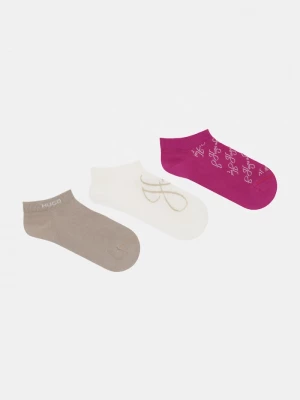Obrázek produktu HUGO ponožky dámské s bavlnou 3P AS MONOGRAM CC W 3-pack béžová