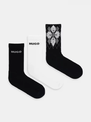 Obrázek produktu HUGO Ponožky 3P QS RIB ARGYLE CC 3-pack černá