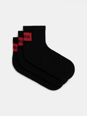 Obrázek produktu HUGO Ponožky HUGO 3P SH RIB LABEL CC 3-pack černá