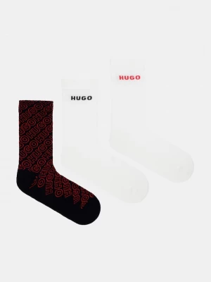 Obrázek produktu HUGO ponožky pánské 3P QS LOGO AOP CC 3-pack černá