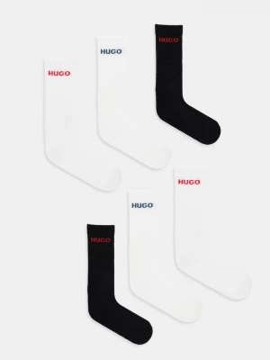 Obrázek produktu HUGO ponožky pánské s bavlnou 6P QS RIB LOGO CC 6-pack