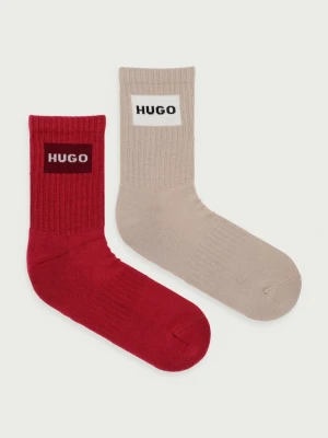 Obrázek produktu HUGO ponožky s bavlnou 2P QS RIB LABEL CC W 2-pack červená