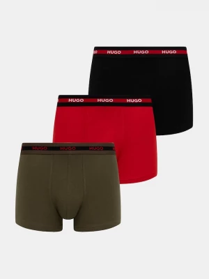 Obrázek produktu HUGO přiléhavé boxerky pánské bavlněné elastanem TRIPLET PLANET 3-pack černá