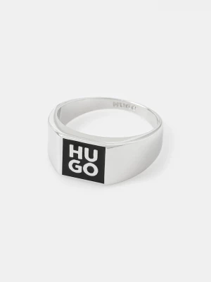 Obrázek produktu HUGO Prstýnek HUGO E-STACKEDLOGO2-RIN černá