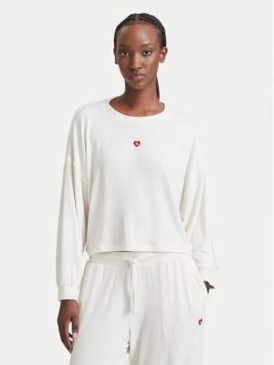 Obrázek produktu HUGO Pyžamová halenka Heart 50566668 Krémová Relaxed Fit