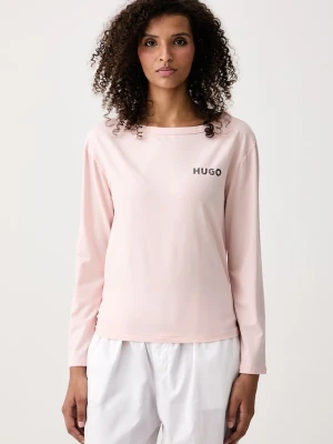Obrázek produktu HUGO pyžamové tričko s dlouhým rukávem dámské s modalem CASUAL LS-SHIRT růžová