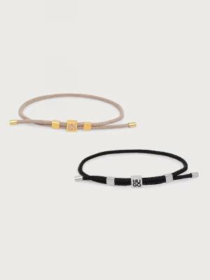 Obrázek produktu HUGO sada náramků pánská E-CORD3-BRA 2-pack černá