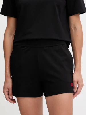 Obrázek produktu HUGO šortky dámské s bavlnou SIGNATURE_SHORT černá
