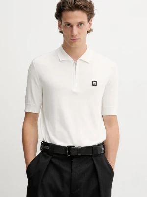 Obrázek produktu HUGO svetrové polo pánské s viskózou Sayfong-4 béžová