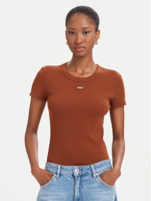 Obrázek produktu HUGO T-Shirt Easy 50523924 Hnědá Slim Fit