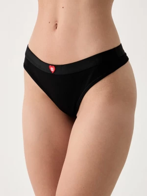 Obrázek produktu HUGO tanga dámské HEART THONG černá