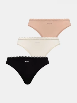 Obrázek produktu HUGO tanga dámské TRIPLET MICRO THONG 3-pack černá