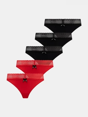 Obrázek produktu HUGO Tanga HUGO FIVE LACE STRING 5-pack červená