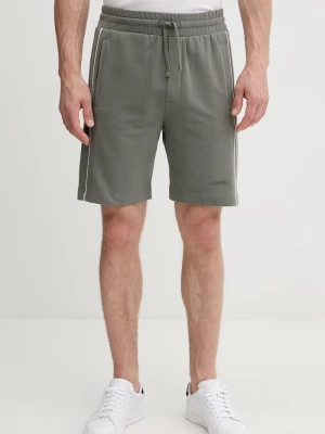 Obrázek produktu HUGO teplákové šortky pánské bavlněné s elastanem PALO SHORTS zelená