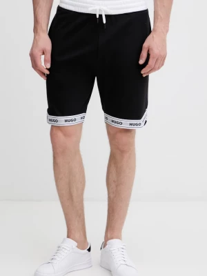 Obrázek produktu HUGO teplákové šortky pánské bavlněné s elastanem TADE SHORTS černá