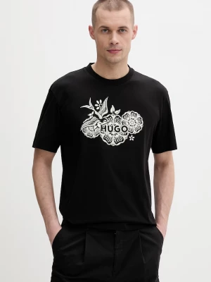 Obrázek produktu HUGO tričko pánské bavlněné Dangen černá