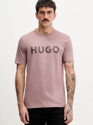 Obrázek produktu HUGO tričko pánské bavlněné Dulivio růžová