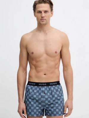 Obrázek produktu HUGO volné boxerky pánské bavlněné WOVEN BOXER TRIPLET 3-pack modrá