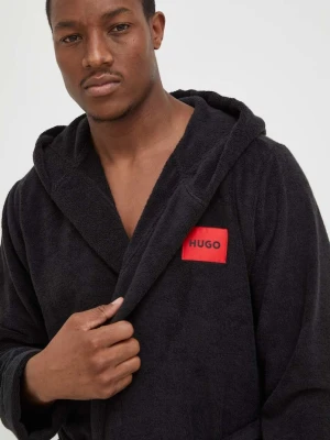 Obrázek produktu HUGO Župan Terry Gown Hooded černá