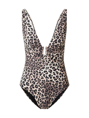 Obrázek produktu Hunkemöller Plavky 'Luxe Animalia' cappuccino / tmavě hnědá / černá