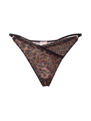 Obrázek produktu Hunkemöller Tanga 'Ella' hnědá / černá