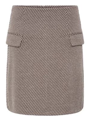 Obrázek produktu ICHI Sukně 'KATE ' hnědá / offwhite