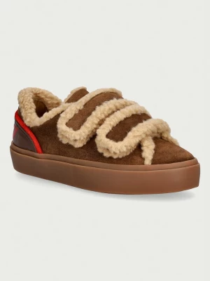 Obrázek produktu Inuikii Lila Shearling Low Velcro sneakers boty dámské semišové hnědá