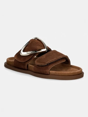 Obrázek produktu Inuikii pantofle dámské nubukové Dreamer Buckle hnědá